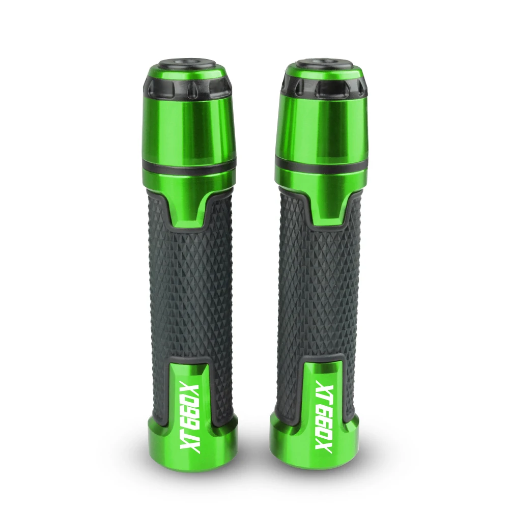 Green XT660X CNC алюминиевая ручка мотоцикла рукоятка руля и ручка бар концы крышки Набор для YAMAHA XT660X XT 660X XT660 X 2004 - Цвет: Green XT660X