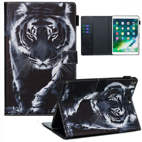 For iPad 10.5 Чехол для iPad Air 10,5 Pro 10,5 с мультяшным рисунком из искусственной кожи с отделением для карт - Цвет: For iPad 10.5
