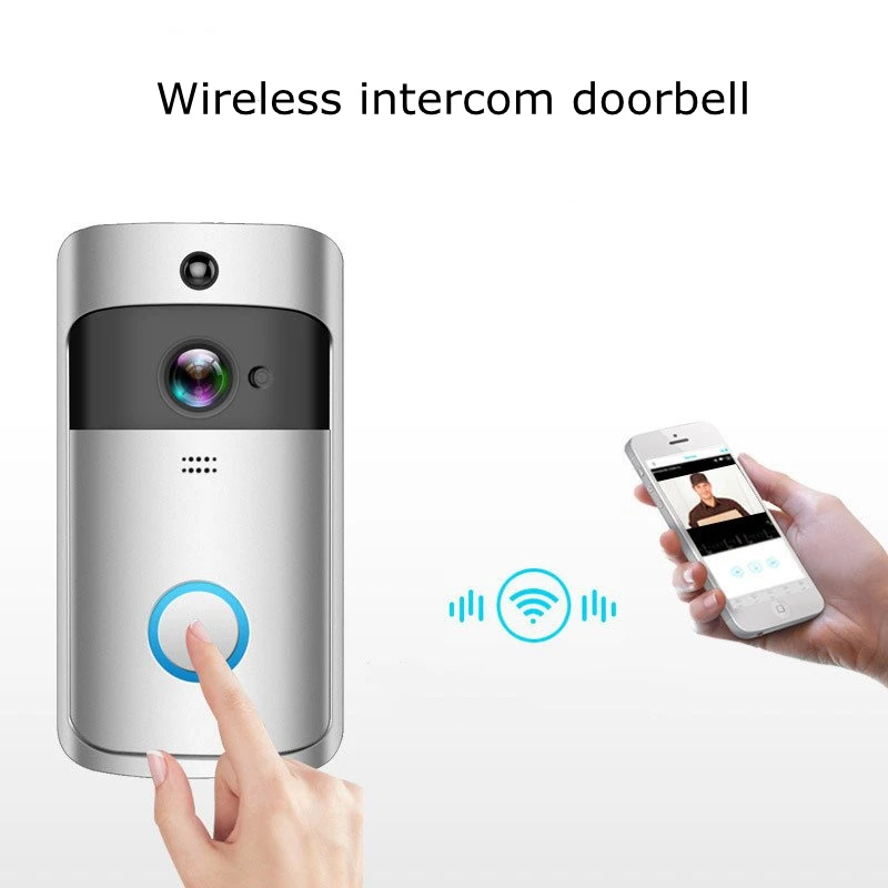

Wireless Intercom Doorbell Home Intelligent Photo Video Function Low Power Consumption Mobile Notification Intercom Doorbell