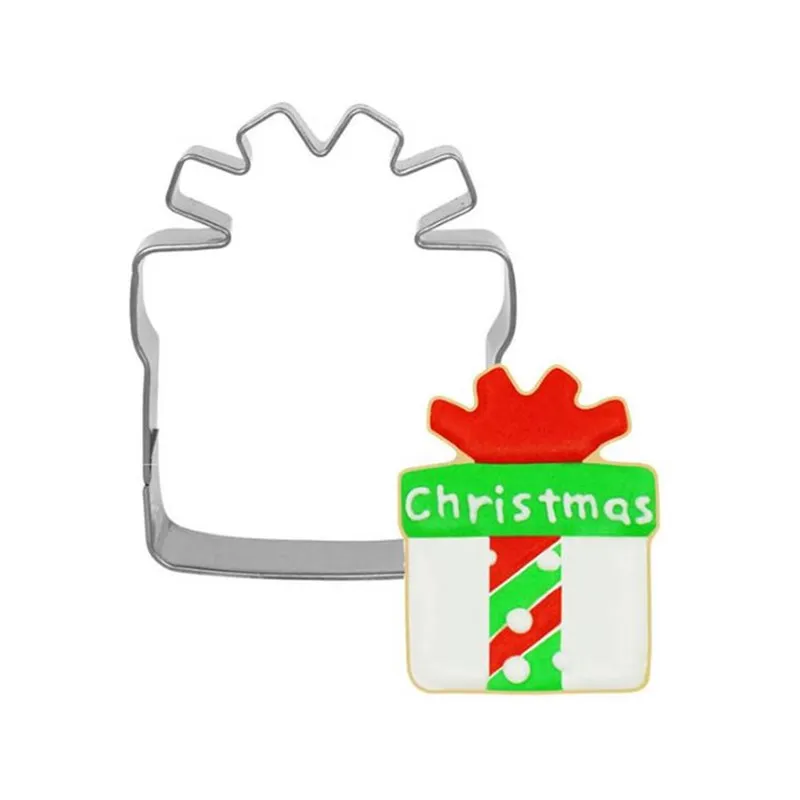 Рождественская форма для печенья из нержавеющей стали, форма для конфет, печенья, инструменты для приготовления пищи, Рождественская тематика, металлические формочки, форма для снежинок - Цвет: A1242