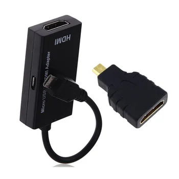 

Universal MHL Micro USB To HDMI Cable 1080P HD TV Adapter For Android Phones NEW