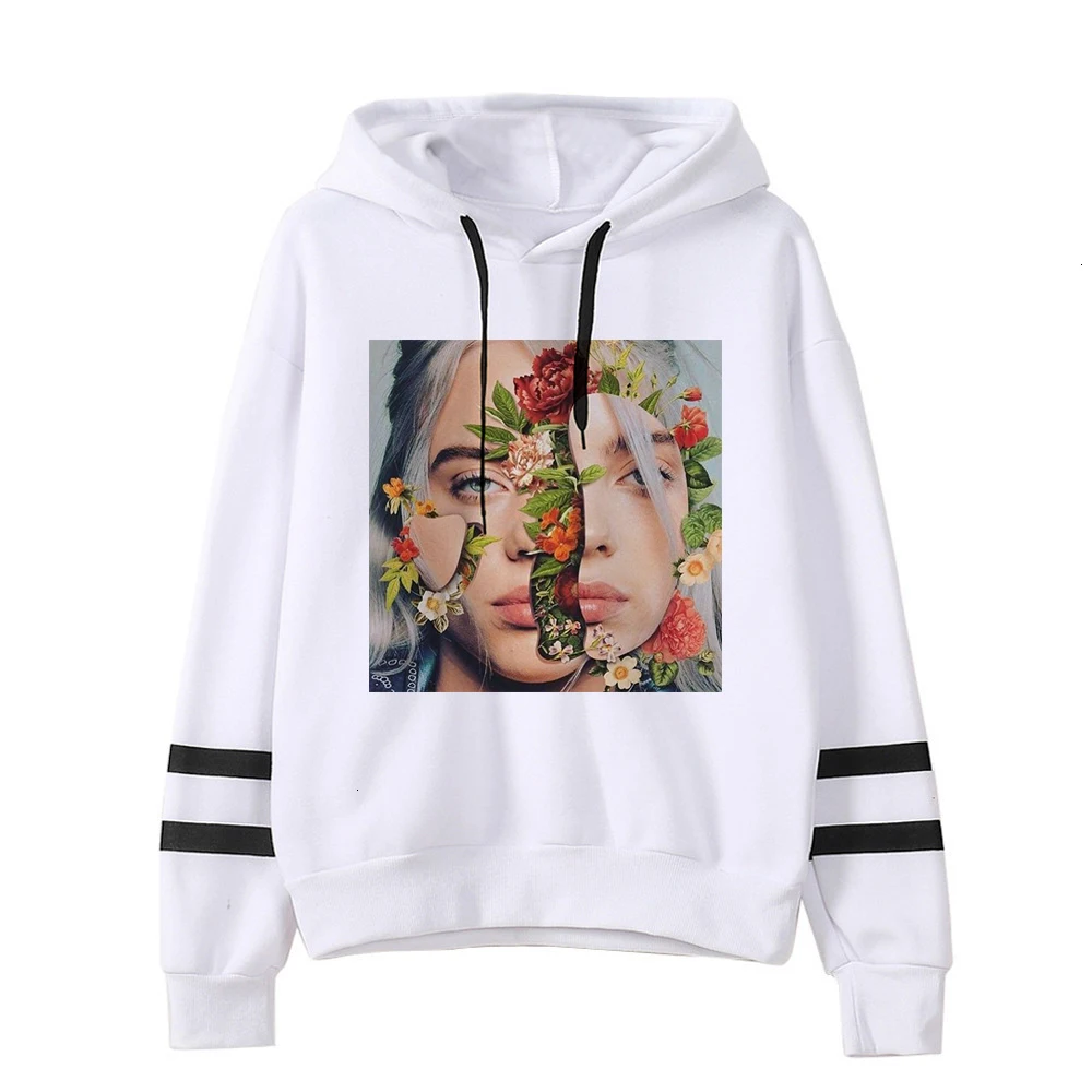 Billie Eilish толстовки для мужчин/женщин забавные хип хоп Мода kawaii Толстовка Графический harajuku 90s Tumblr с капюшоном уличная Мужская