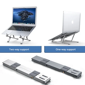

Portable Laptop Stand Foldable Aluminum Desk Table Notebook Base Laptop Holder Stand For MacBook Air Pro Mac PC Computer