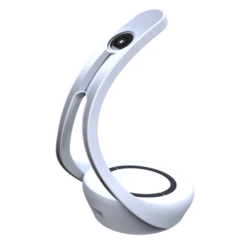 

CUCA Table Desk Lamp LED Light USB Charging Station Fast QI Wireless Charger Dock for Apple Watch 3 4 Airpods IPhone XS XR X 8