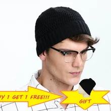 KBB Весенняя популярная хлопковая Детская Женская и мужская Трикотажная теплая Модная простая уличная черная зимняя Лыжная Шапочка