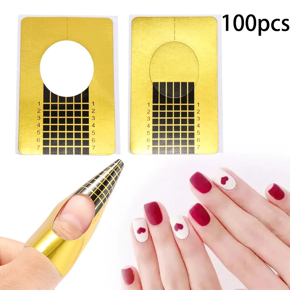 100 шт профессиональные инструменты для дизайна ногтей Удлинительный УФ-гель для ногтей