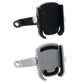 

360 Degree Universal Metal Bike Motorcycle Motorbike Mirror Smart Phone Holder Stand Mount For Samsung Xiaomi Huawei 4.3-6.7 inc