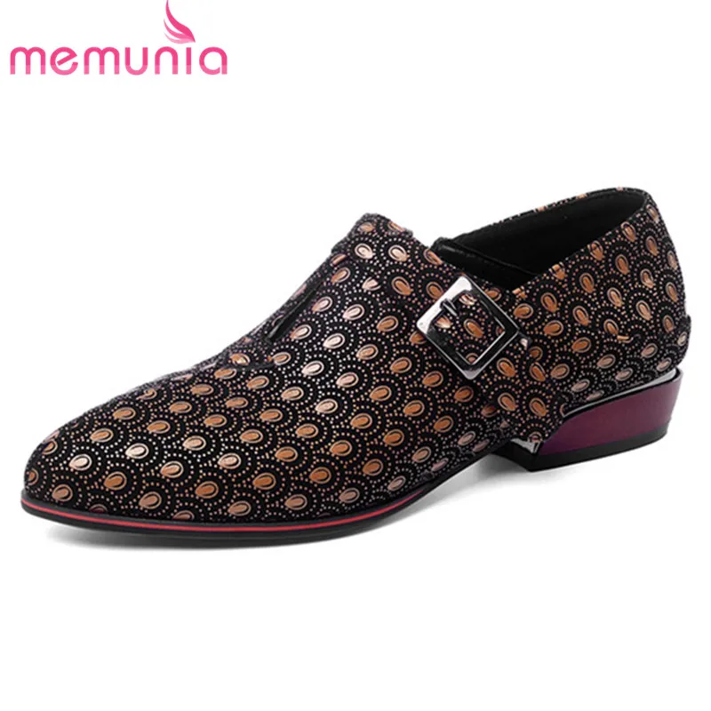 

MEMUNIA 2020 plus size 50 spring summer single shoes women pumps mixed color pointed toe buckle zip casual shoes female
