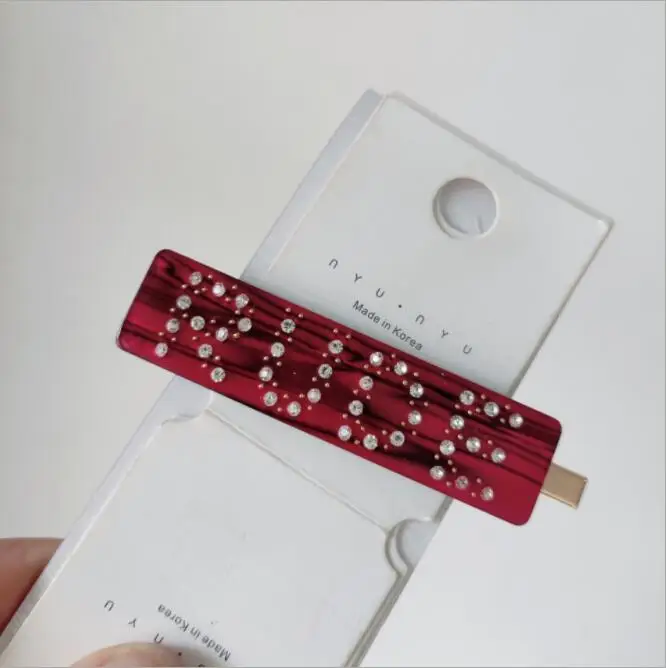 FS-0044 Роскошные аксессуары для волос Bling буква из стразов дизайнерская заколка для волос для женщин дизайнерские Заколки Подарок для любви новое поступление - Окраска металла: FS-0044