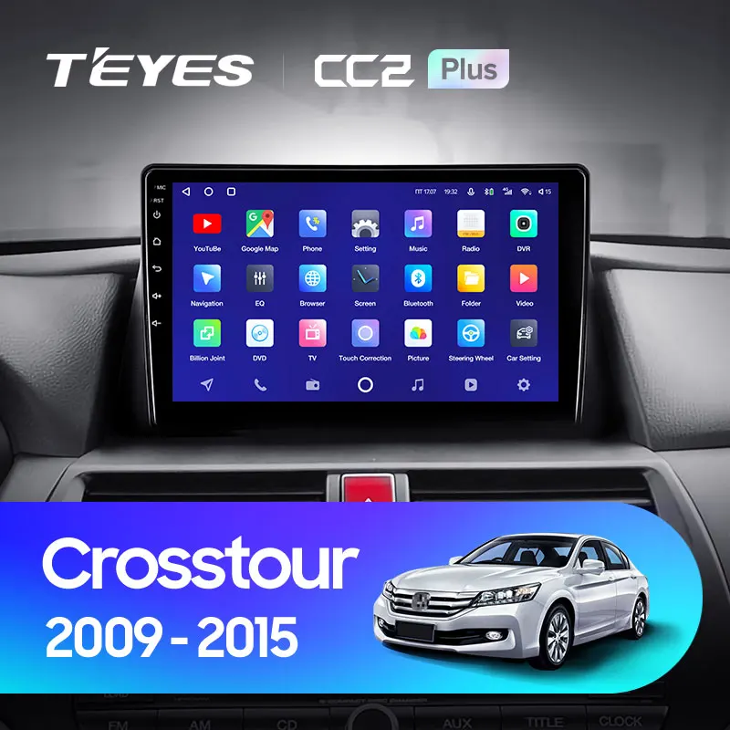 TEYES CC2L и CC2 Plus Штатная магнитола For Хонда Кросстур 1 Honda Crosstour TF 2009 2015 Android до 8 ЯДЕР 4 +