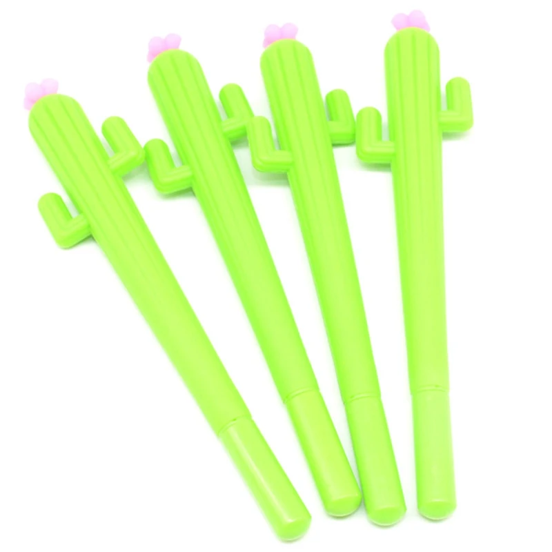 

60Pcs Cactus Pen Pencils Creative Stationery Gel Pen Licorne School Kawaii Pens Creative Pencils Batch Succulent Pen