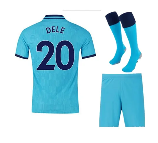 19 20 Tottenham Футбольная Футболка ERIKSEN DAVIES ROSE VERTONGHEN SON KANE DELE NDOMBELE комплект для взрослых+ носки футболка Tottenham - Цвет: shirt