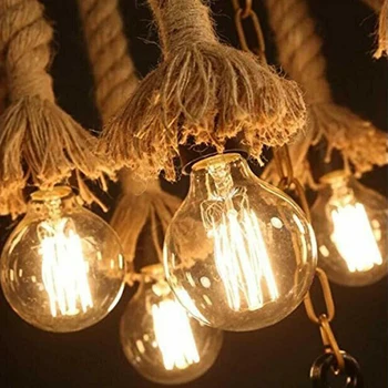 

40W Light Bulb G80 Amber Industrial Filament Vintage Retro style Torch