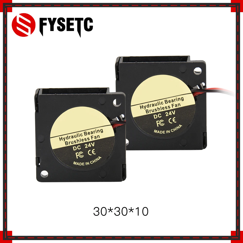 FYSETC 2PCS Voron 0.1 3010 3D Printer Cooling Fans DC 24V Turbo Silent Cooler Heat Dissipation Replacement Parts Accessories | Компьютеры