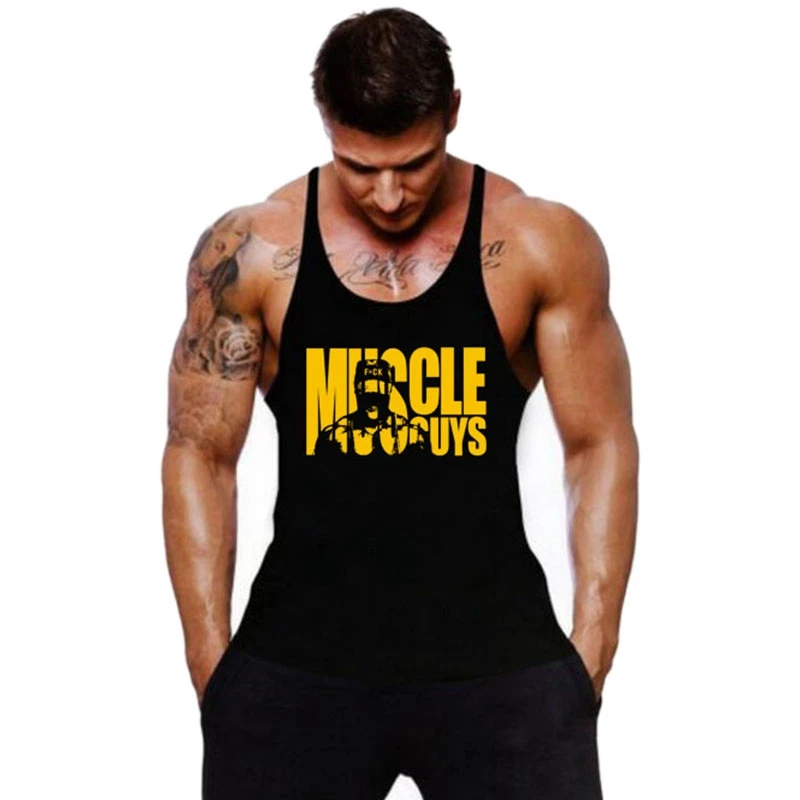 2 шт., Muscleguys одежда для бодибилдинга, мужские майки для тренажерного зала, мужские майки без рукавов, одежда для фитнеса, хлопковая одежда для тренировок