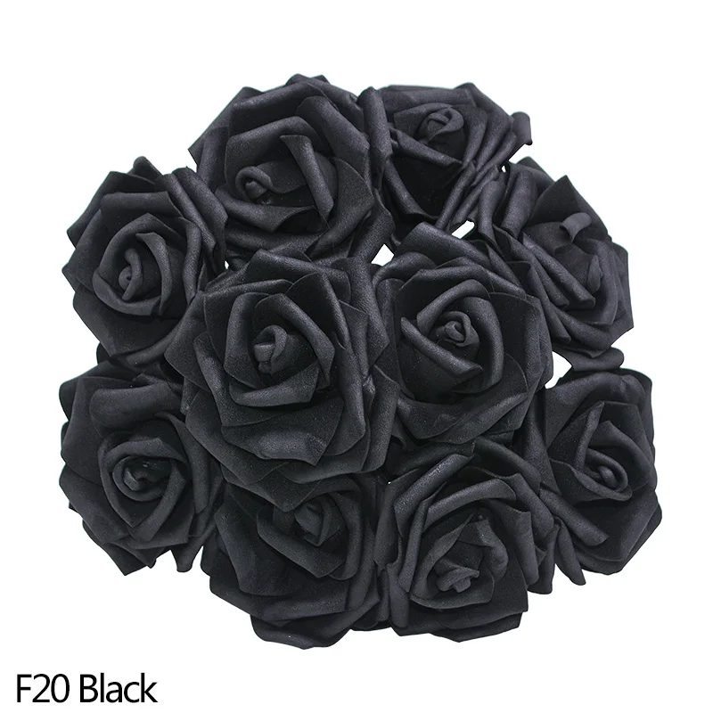 8 см искусственные розы PE пена цветок домашний стол декор романтический свадебный для невест бонкет DIY ВЕНОК украшения сада - Цвет: F20