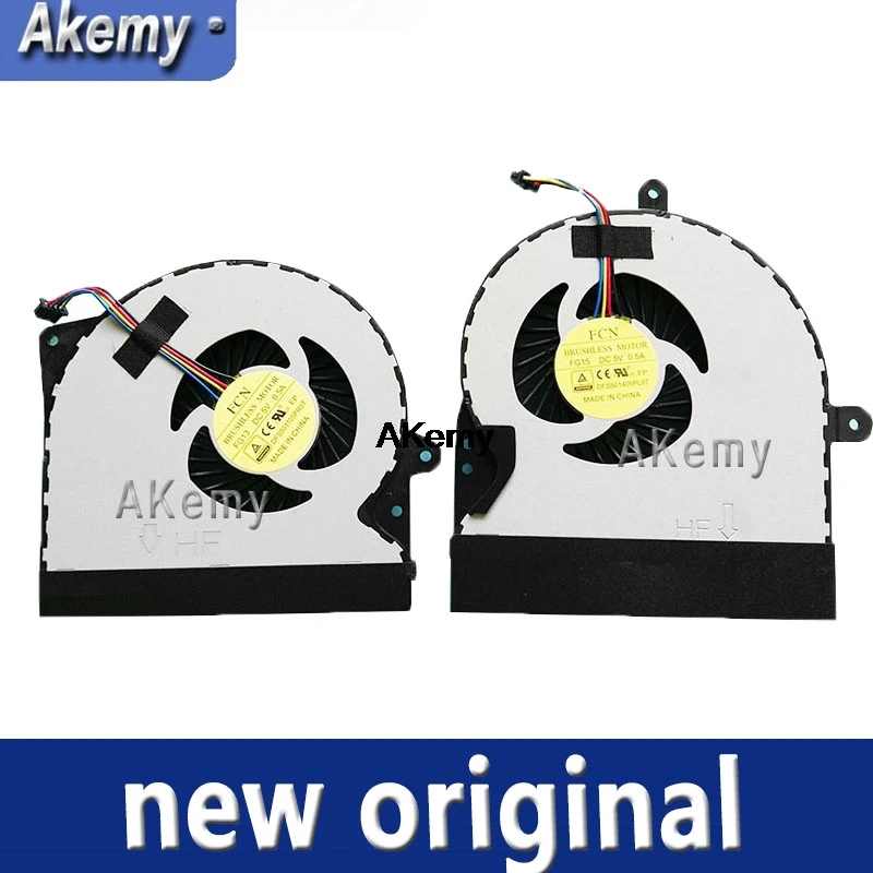 

New GPU CPU fan FOR ASUS G751 G751J G751M G751JY G751JL COOLING FAN COOLER DFS501105PR0T FG13 DFS561405PL0T FG15 5V