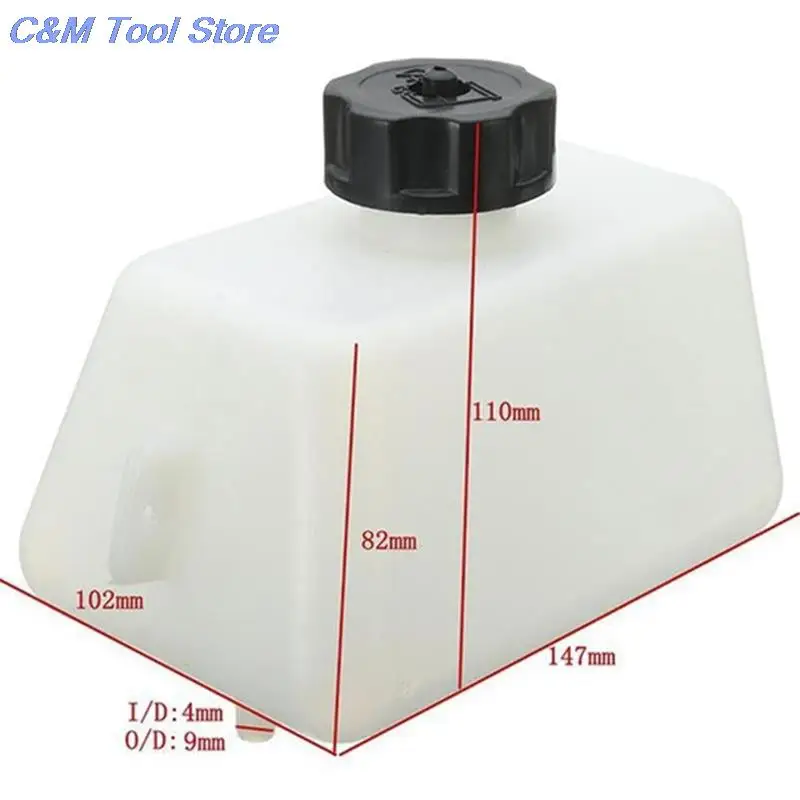 White Plastic Motorcycle Petrol Fuel Tank For Mini Motor Dirt Bike Dirtbike Filter 1L Motorcycles Acc 1pc