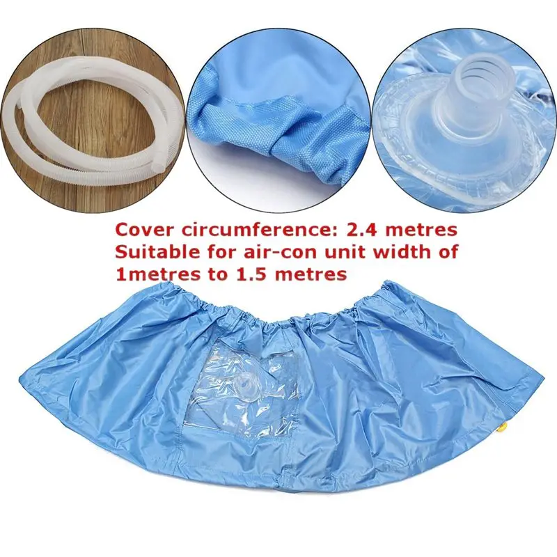 

Hot Sale 4 Styles Air Conditioner Cleaning Dust Washing Cover Clean Waterproof Protector, #4 Blue(For Perimeter 2.4M 1P-1.5P)