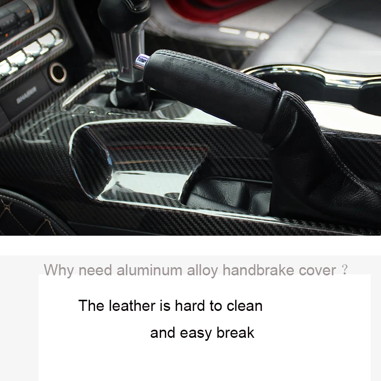 Алюминиевый сплав Металлическая рукоятка ручного тормоза крышка тормозной ручки замена аксессуары для Ford Mustang Shelby