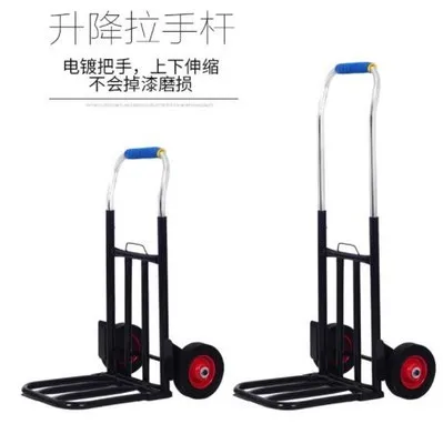 

2B Folding luggage car heavy king hand cart transportation shopping trailer portable pull cargo trolley small pull cart