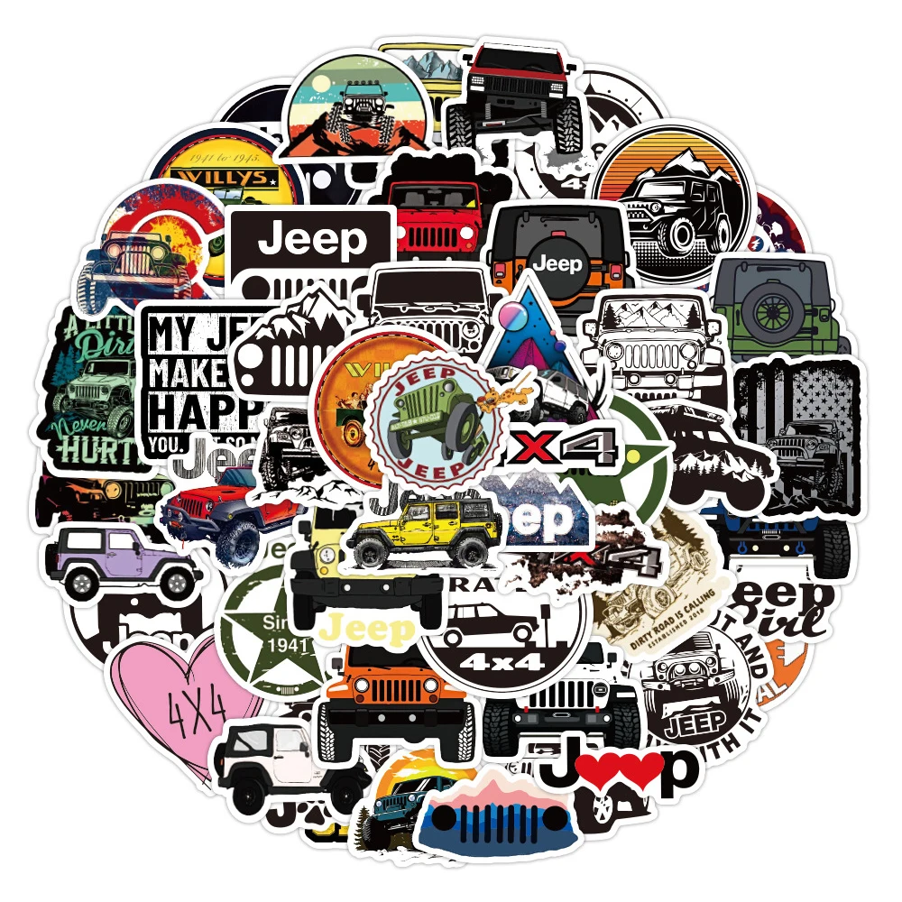 10/30/50PCS Cool Jeep Car Graffiti Stickers Car Motorcycle Travel Luggage Phone Guitar Laptop Classic Toy Waterproof Kid Sticker 2 10/30/50PCS Cool Jeep Car Graffiti Stickers Car Motorcycle Travel Luggage Phone Guitar Laptop Classic Toy Waterproof Kid Sticker 2