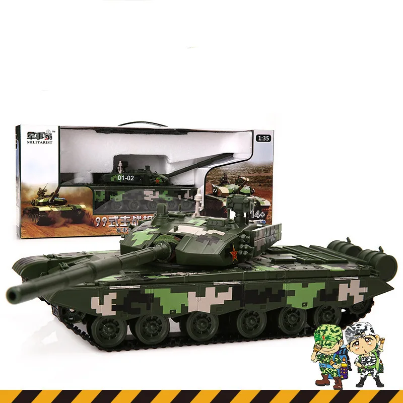 Cadeve 685002 Сплав Военная Модель автомобиля Тип 99 главный боевой танк Подарочная игрушка