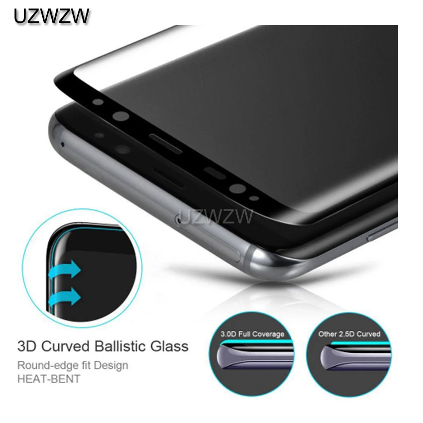 3D изогнутое закаленное стекло для Samsung Galaxy S8 Plus S7 защитное стекло|Защитные стёкла