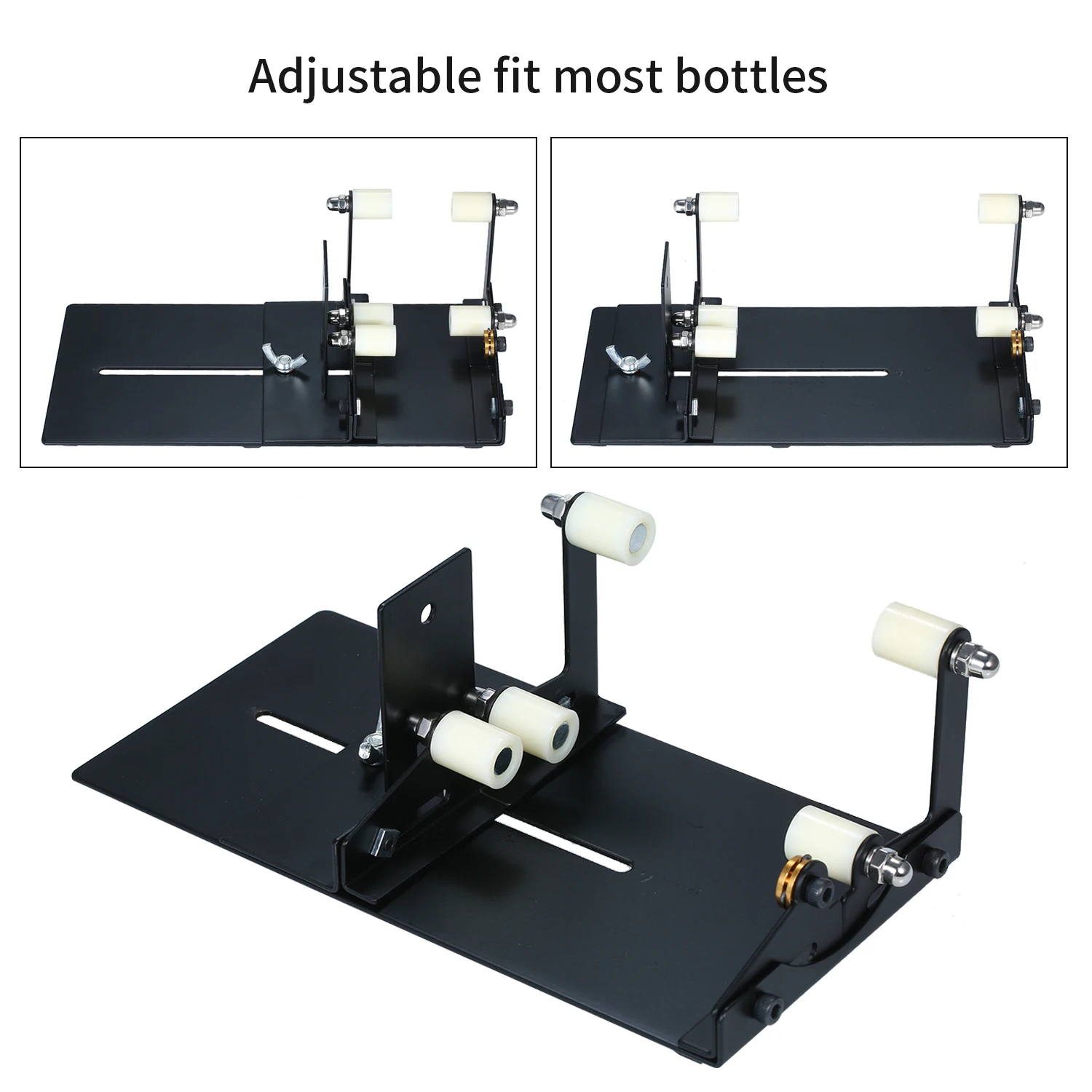 Fixm Glass Bottle Cutter, Updated Version Bottle Cutting Machine for Various Sizes Shapes of Bottle: Round, Square, Oval Bottle and Bottle Neck, Glass