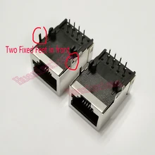 20 Pçs/lote Escudo RJ45 8P8C Jack Conector Sem LED 21 MILÍMETROS PCB Montagem Modular de Rede Internet