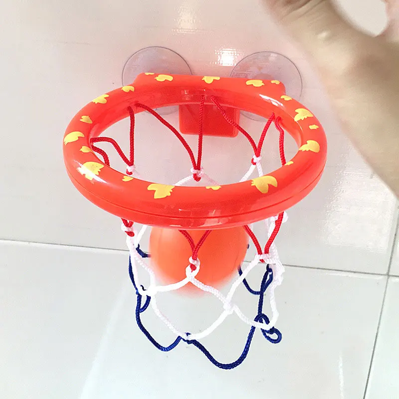 Забавные детские Игрушки для ванны, баскетбольные кольца для ванны с 3 шариками, чашки для сукций, набор мячей для игры в бассейн, обучающая игрушка для детей