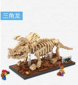 

LOZ Small Particle Building Block DIY Dinosaur Fossil Skeleton Model