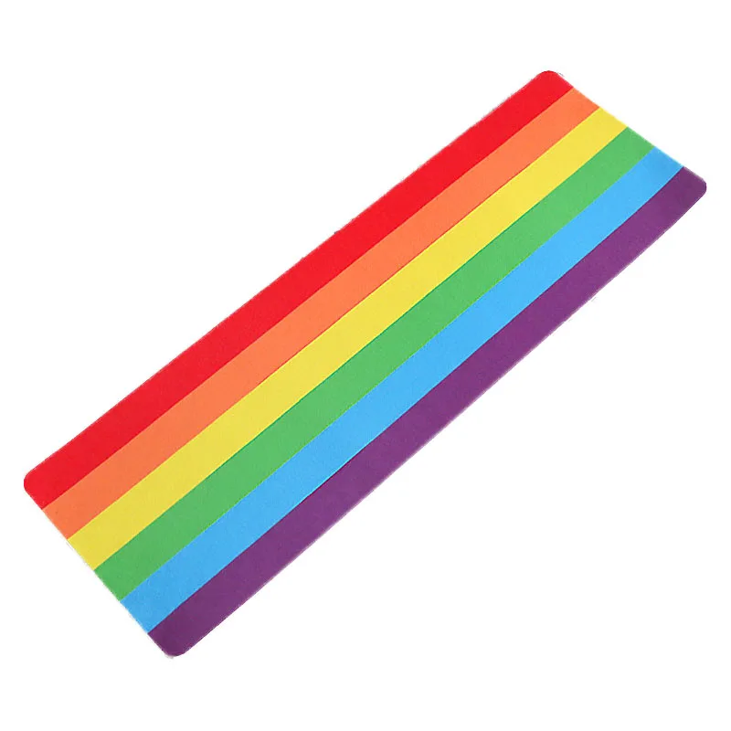 Rainbow Felt Pad for Child Wood Balance Board Adhesive Pad Curved Board Non-slip Mat Yoga Exercise Board Protection Pad Seesaw