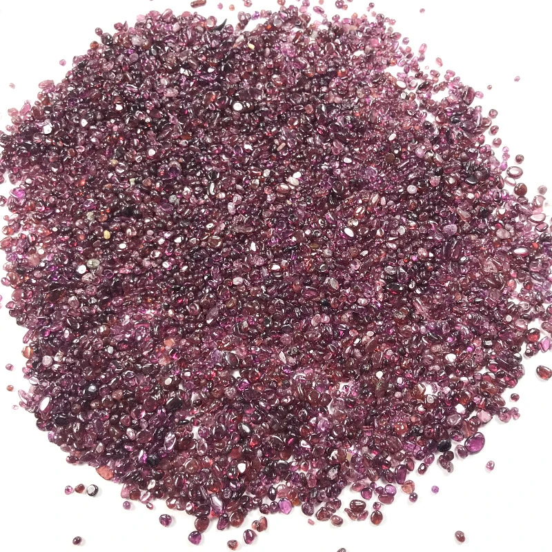 100g Red Garnet Quartz Crystal Polished Stone Rock Gravel Gem Healing Tumbled Chips Crushed Stone Specimen Gemstone Minerals