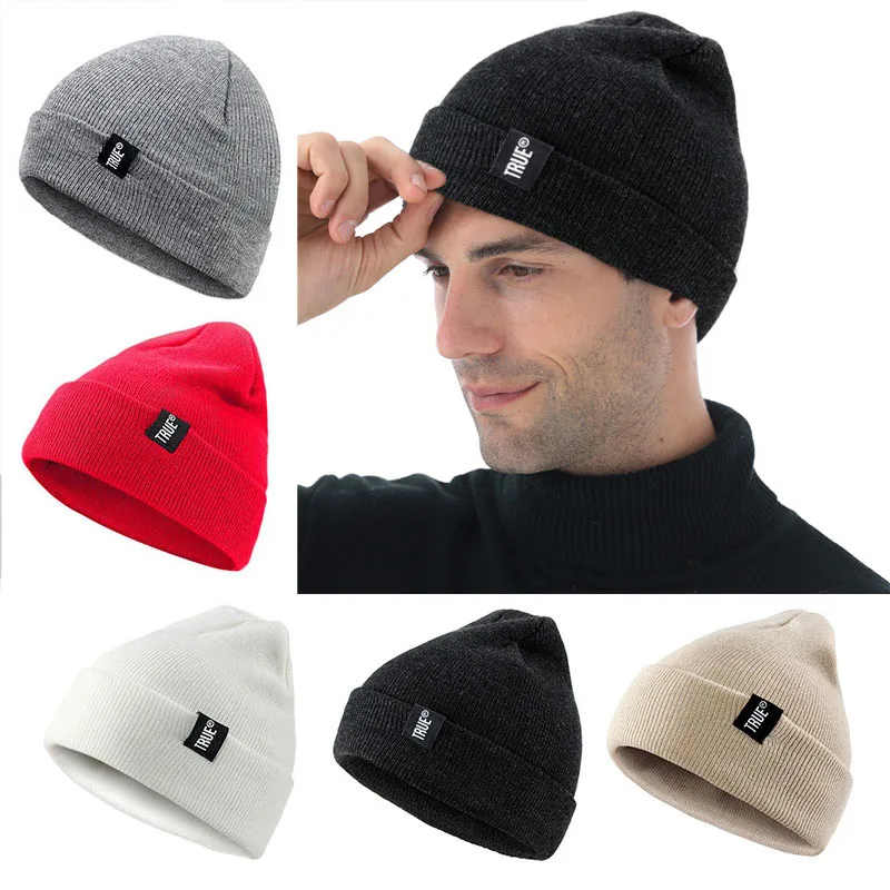 

Soft Warm Knitted Cap Beanies Ski Hat Wool Hat Knit Hat Autumn and Winter Warm Woven Knit Hat Men Women SkullCap Hats Beanies