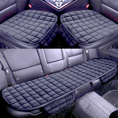 자동차 시트 커버, 트럭 Suv Van 자동차 제품, 플록 논슬라이드, 사계절 보호 매트 패드, 따뜻한 자동차 인테리어 커버 3