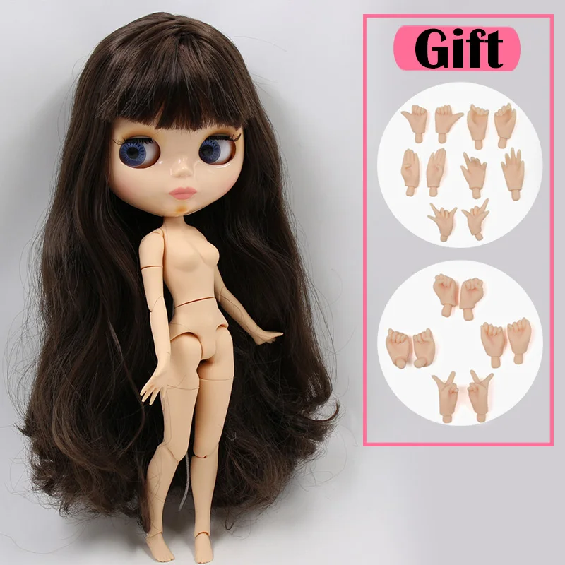 ICY DBS Blyth doll No.3 glossy face oily bobo hair natural skin joint body 1/6 BJD special price toy gift 9