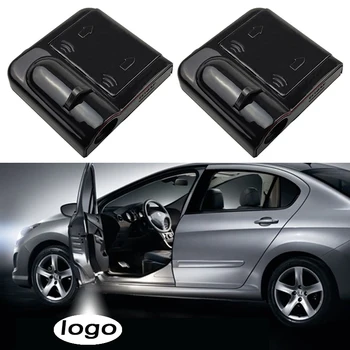 

1pcs Wireless Car Door Welcome Light Led Car logo Courtesy Laser Projector Ghost Shadow Lamp Car Styling for Audi BMW Kia Honda