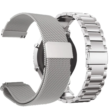 Package 1 Металлический ремешок для Xiaomi Huami Amazfit GTR 47 мм 42 мм Смарт-часы ремешок из нержавеющей стали 20 мм Наручные Ремни для Amazfit Bip Youth Galaxy S2 - Цвет: Package 1