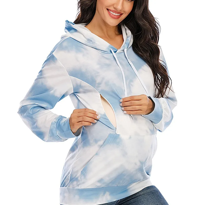 Hoodies For Pregnant Women Lactation Clothes For Nursing Mothers