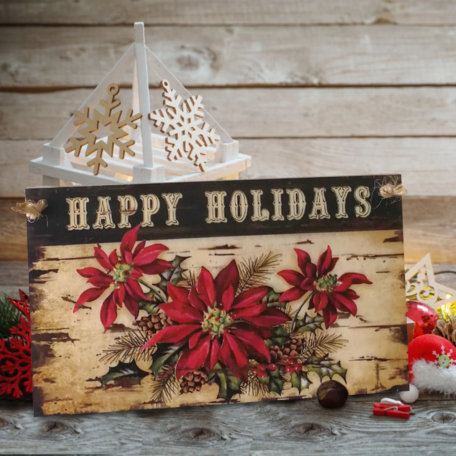 Witl Country Christmas Party 2022 New Year 2022 Happy Christmas Wooden Pendant Door Decorations Christmas  Decorations For Home Hanging Party Decoration|Pendant & Drop Ornaments| -  Aliexpress