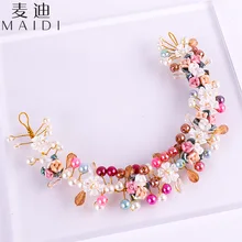 Детская лента для волос корона заколка для волос Европа и Америка Детский цветок дрель Детская повязка для волос фотосессия дети H