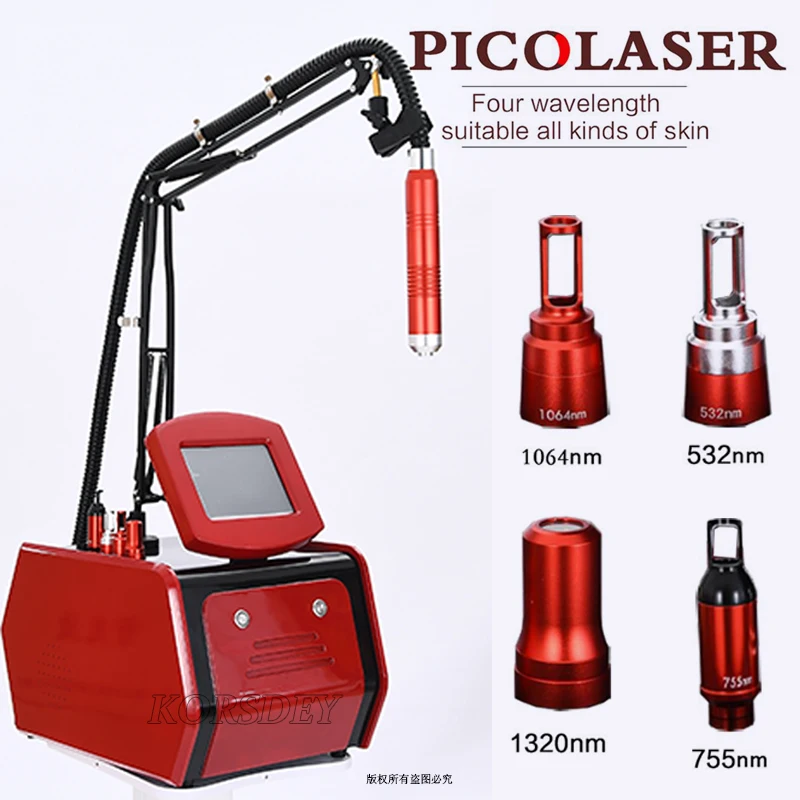 Portable Pico Beauty Machine Tattoo Pigment Eyebrow Removal Q Switched Pico Beauty Equipment Carbon Peel
