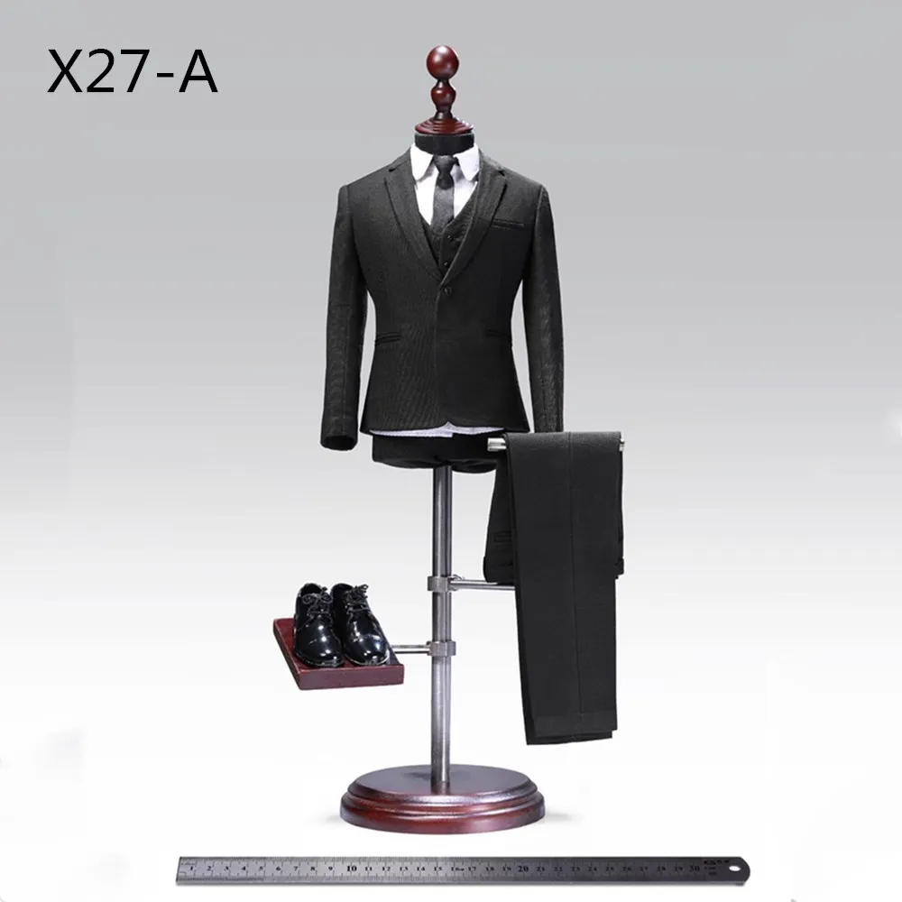 1/6 масштабный джентльменский костюм, набор POPTOYS X28 X27, улучшенный дизайн, мужская одежда в западном стиле, костюм с регулировкой, 12 дюймов, мужская фигура - Цвет: X27-A