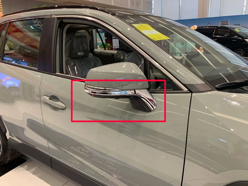 Для TOYOTA Rav4(XA50) ABS хромированное боковое зеркало заднего вида, хромированное покрытие, отделка, молдинг, ободок, Стайлинг автомобиля