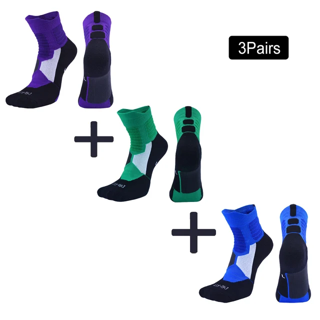 5Pairs Men's socks Breathable Socks women's Compression socks Basketball Socks Football Trekking Running Sport Socks Wintersocks 3 colors 3 pairs