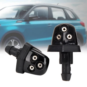 

2Pcs Water Spray Jet Nozzle Vehicle Practical Push Car Windshield Wiper Inlet Parts Auto Washer For Suzuki Swift Alto SX4 Liana