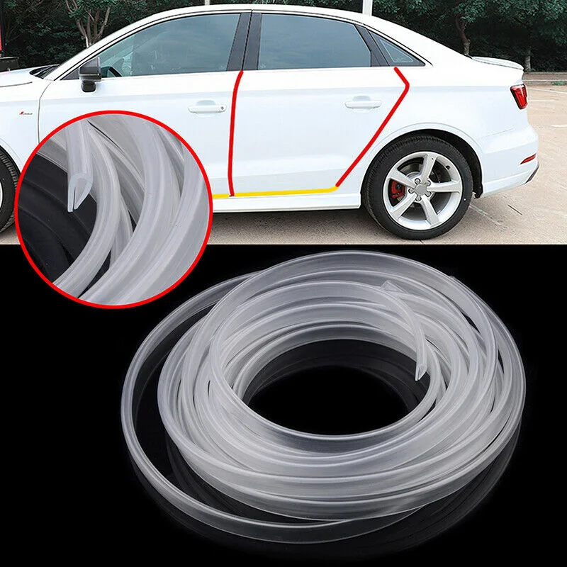 

Exterior Trim Strip Door Edge Transparent Protector Molding Replacement
