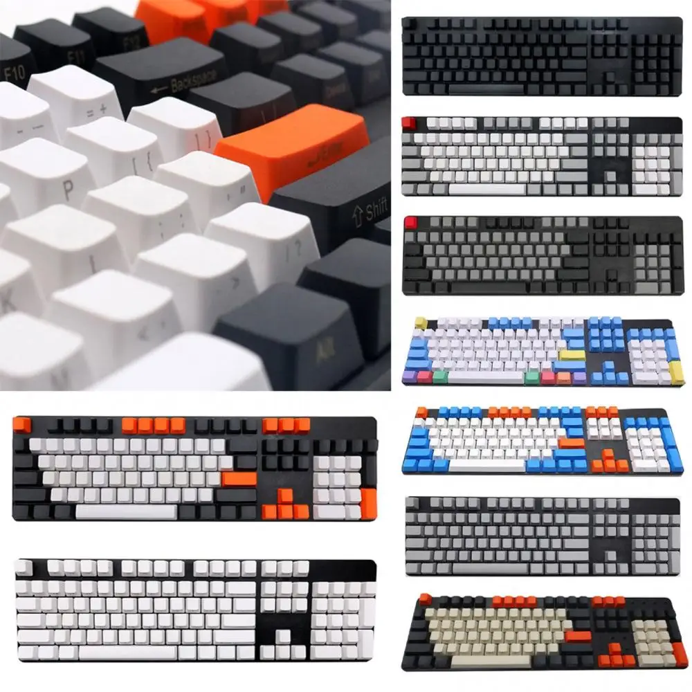 Chaves Pbt Duplo Cor Keycap Coluna Universal para Ikbc Cereja mx Kailh Outemu Teclado Mecânico 108 - Imagem 5