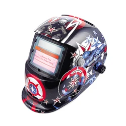 Cagoule de soudure solaire, obscurcissement automatique, casque électrique avec batterie à bouton, à l'argon, pour soudeur à l'arc, Style Multi 